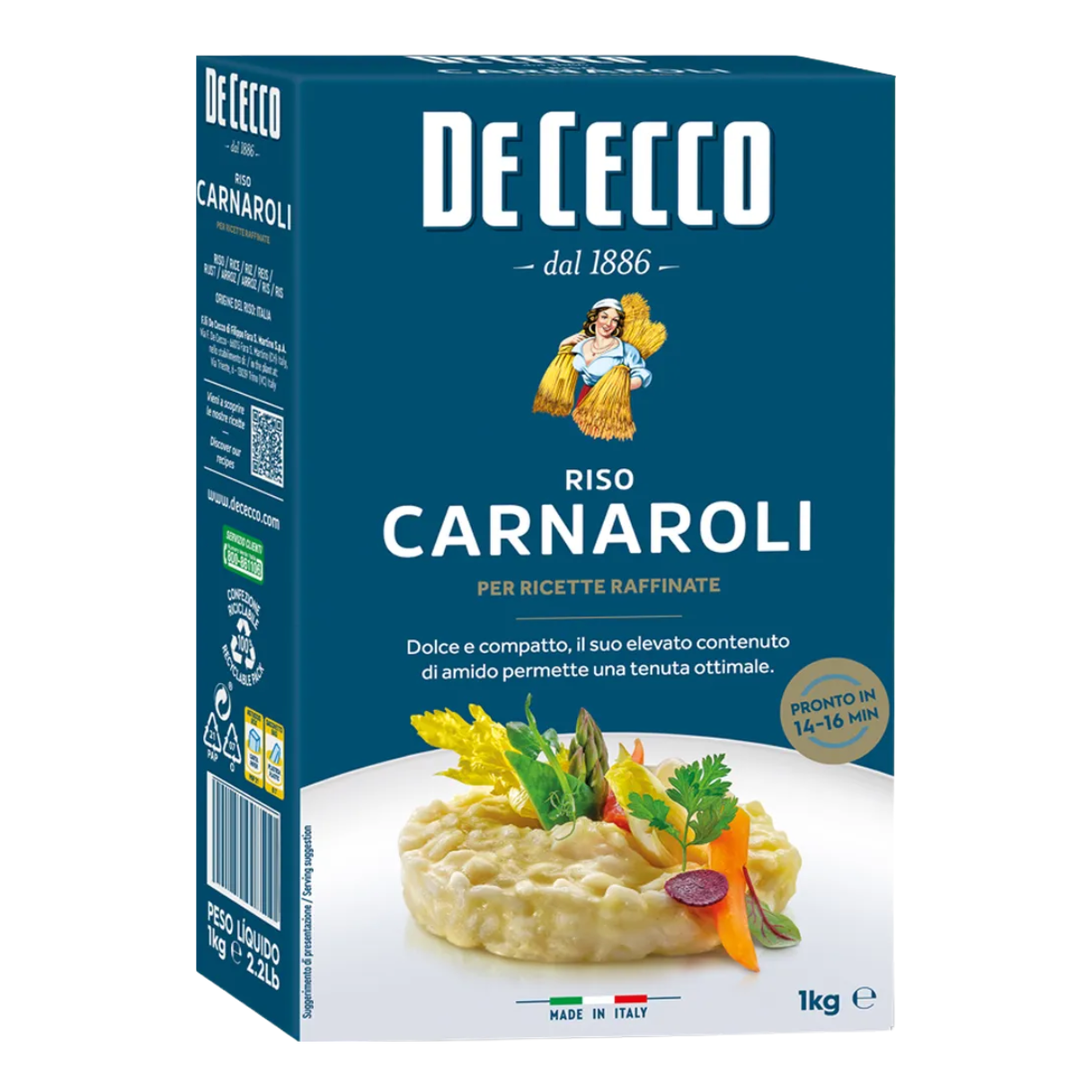 De Cecco - Arroz Carnarolli - 1 Kg: imagen 1