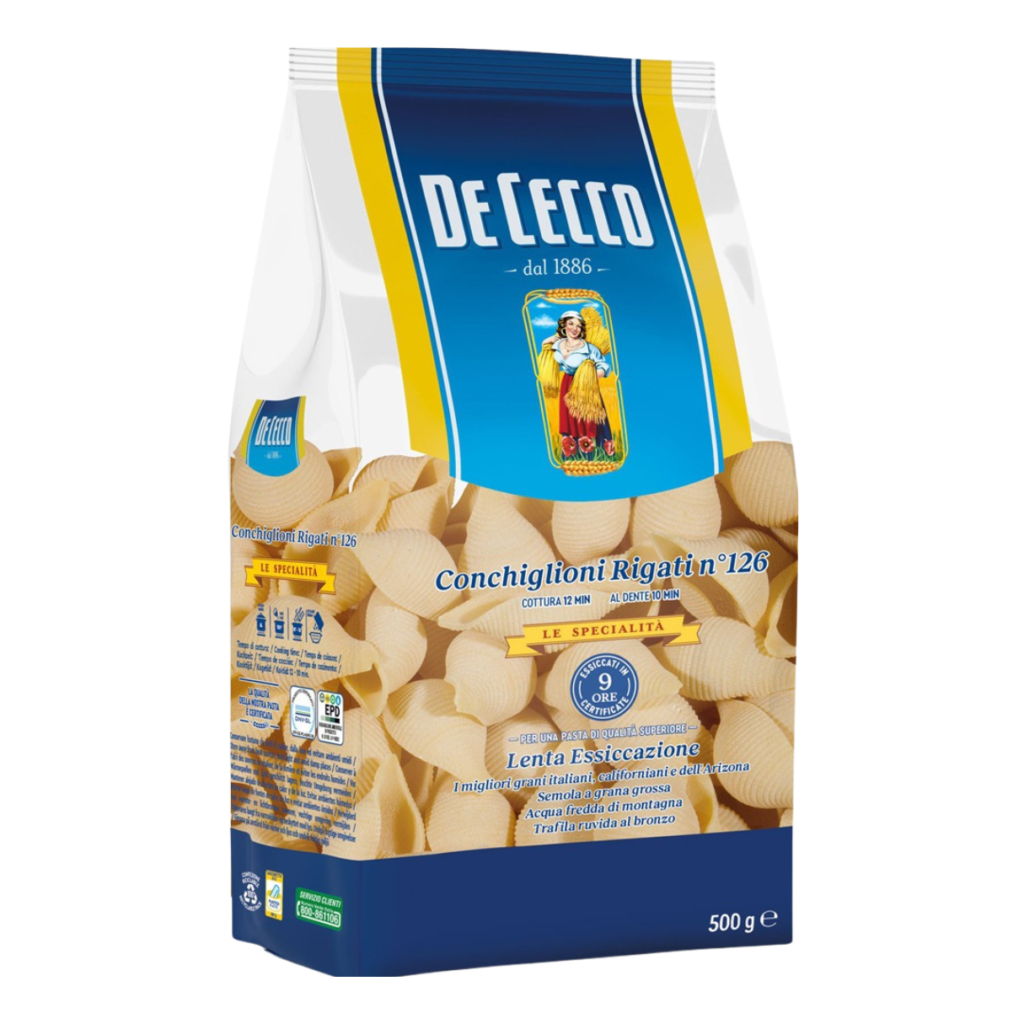 De Cecco - Conchiglioni Rigate - 500 Gr