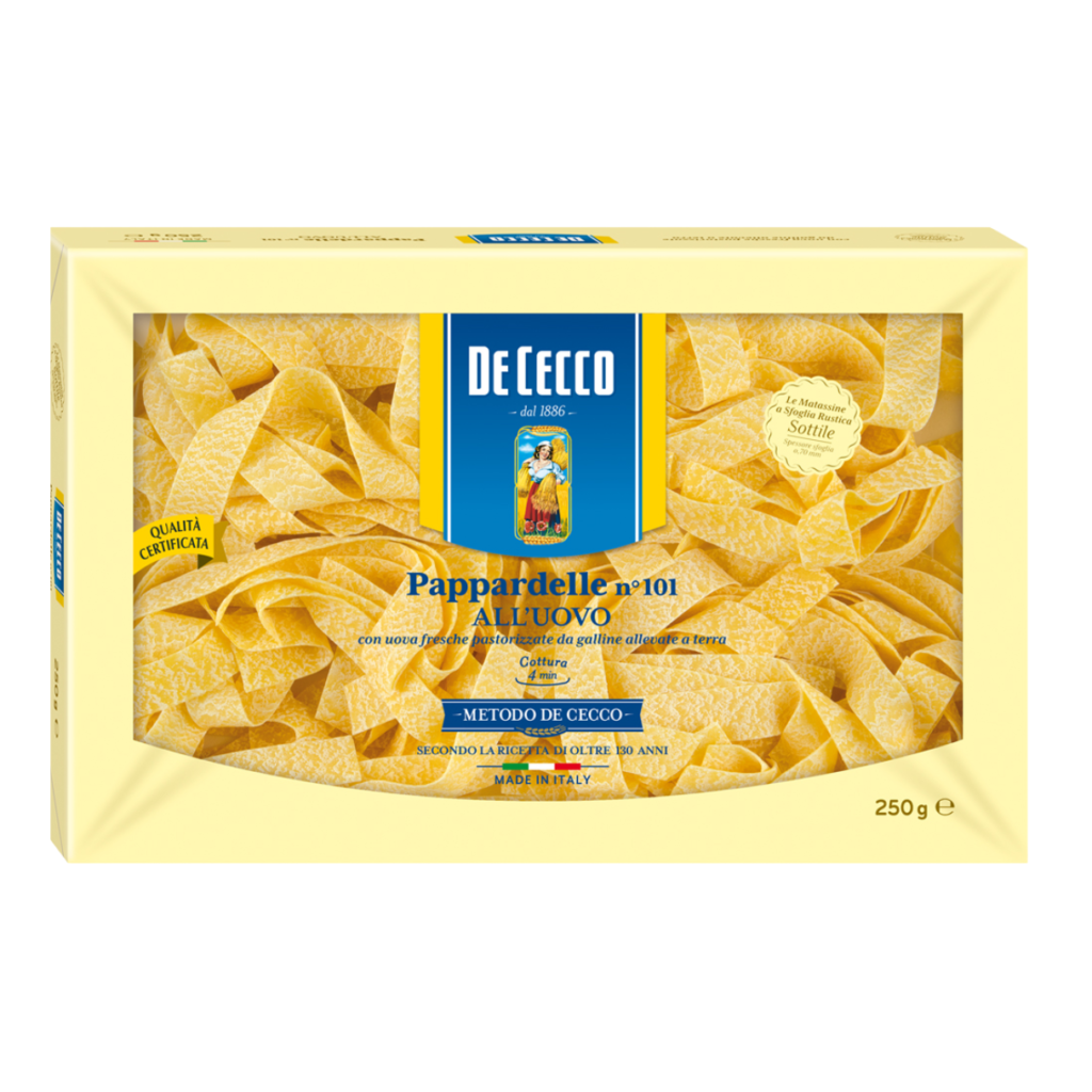 De Cecco - Pappardelle Al Huevo Nº 101 - 250 Gr