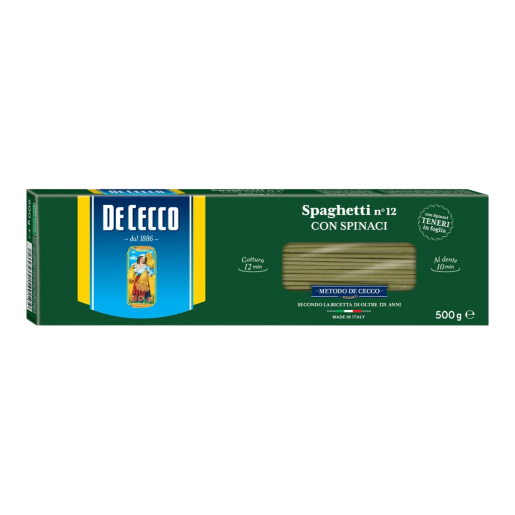 De Cecco - Spaghetti Con Espinaca - 500 Gr