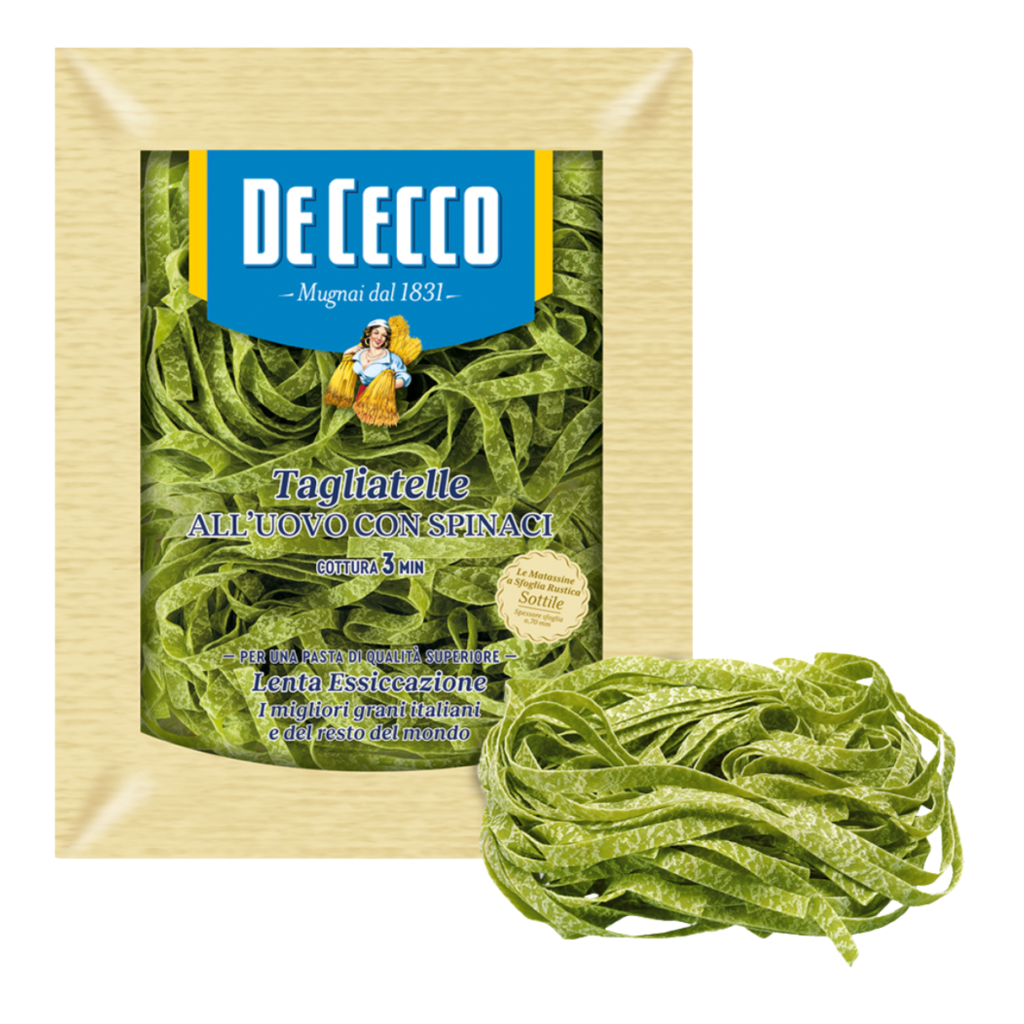 De Cecco - Tagliatelle Paglia E Fieno Con Espinaca Al Huevo - 250 Gr