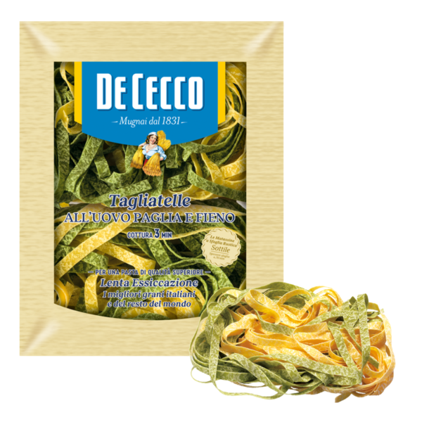 De Cecco - Tagliatelle Paglia E Fieno Al Huevo - 250 Gr