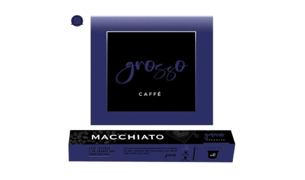 Macchiato - Café en Cápsulas Grosso - 10 Cápsulas