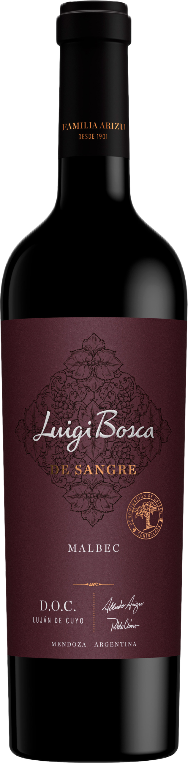 Luigi Bosca De Sangre - Malbec Doc - 750 Ml: imagen 1