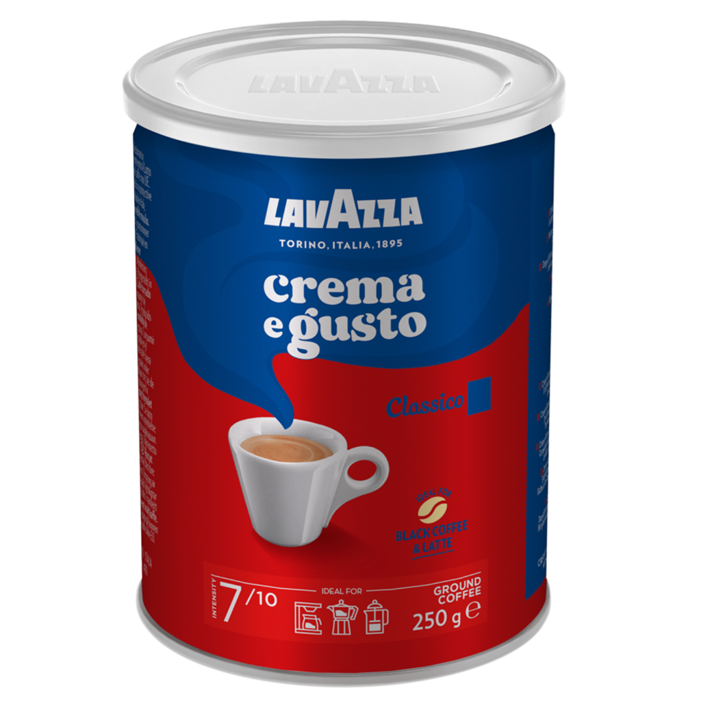 Lavazza - Café Molido Molido Crema E Gusto - Lata 250 Gr