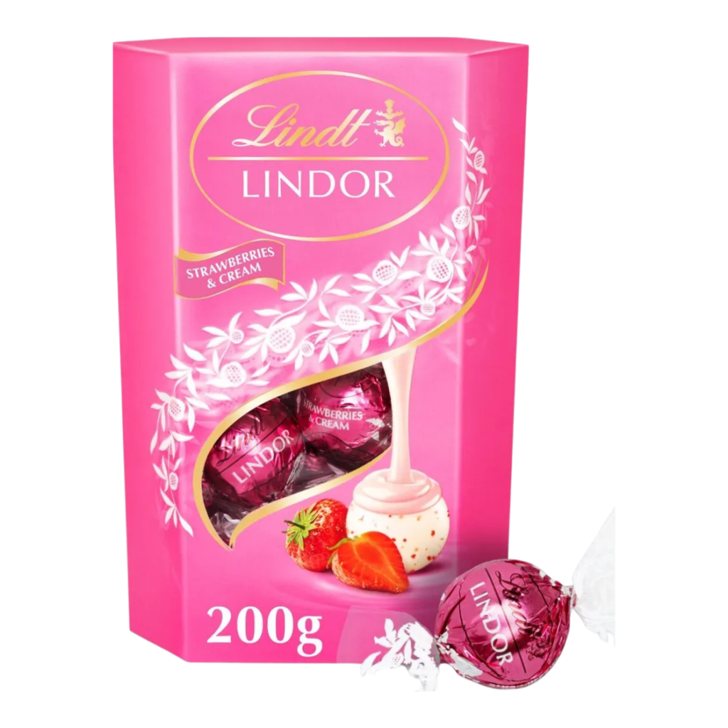 Lindt - Bombones Lindor Straberry - 200 Gr