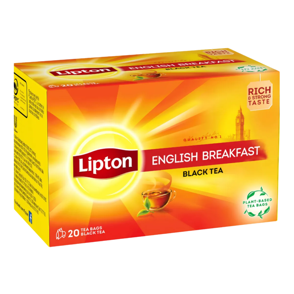 Té Lipton - English Breakfast - Caja de 20 Saquitos