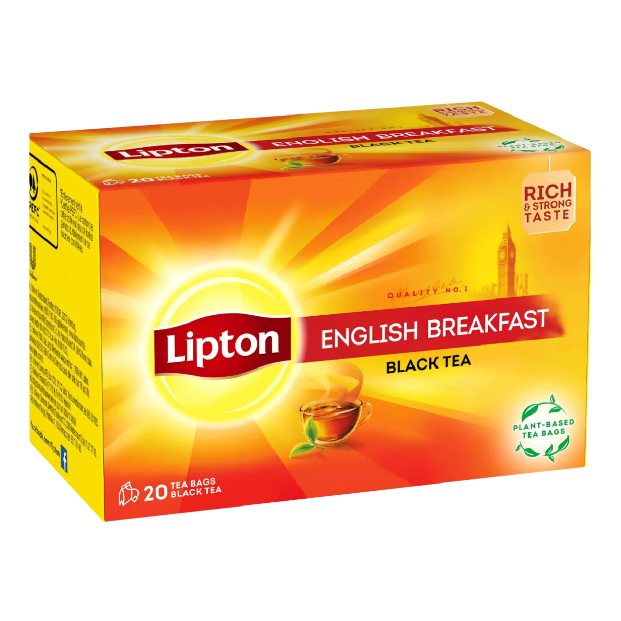 Té Lipton - English Breakfast - Caja de 20 Saquitos: imagen 1