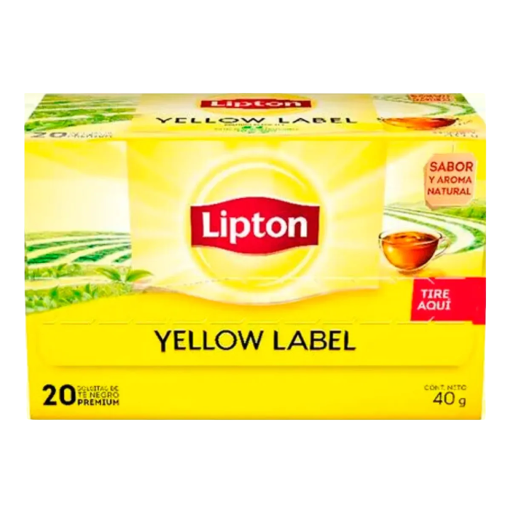 Té Lipton - Yellow Label - Caja de 20 Saquitos