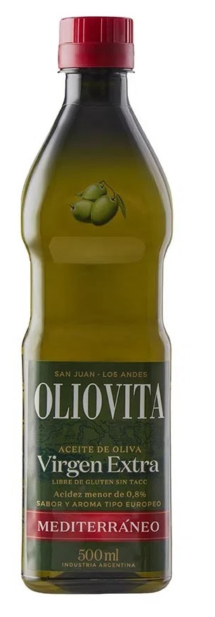 Oliovita - Aceite de Oliva - Mediterranea Plastico - 12 x 500 Ml