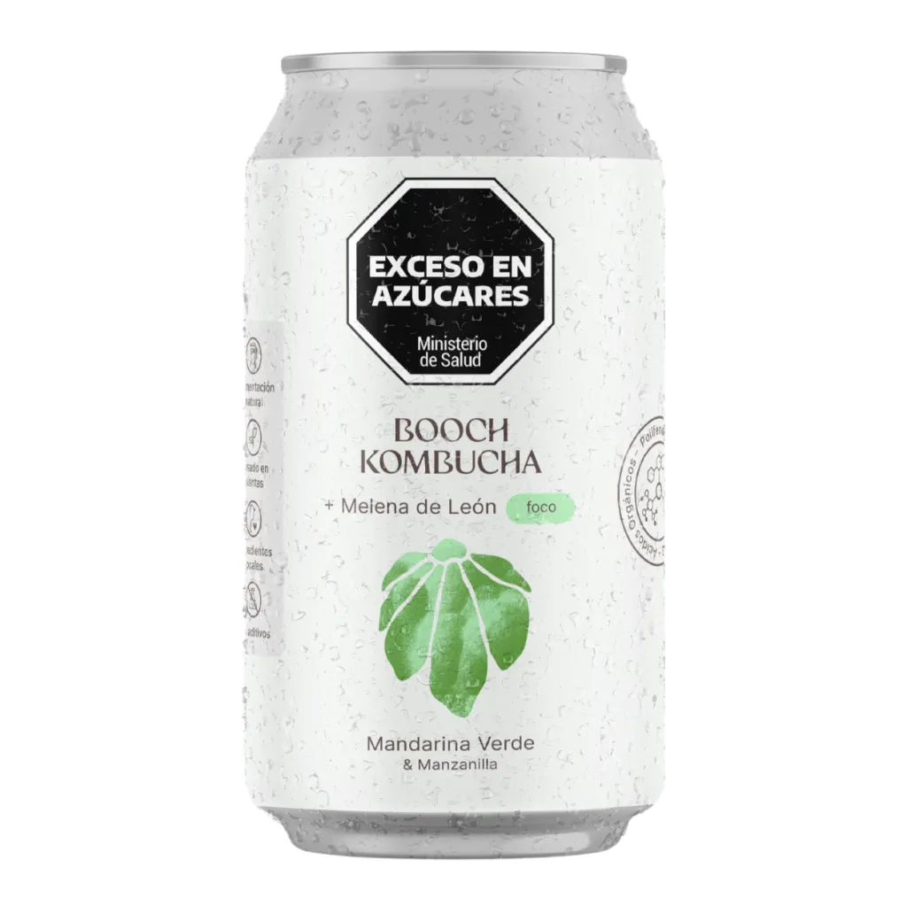 Kombucha Booch - Adaptógenos Mandarina Verde - 354 cc