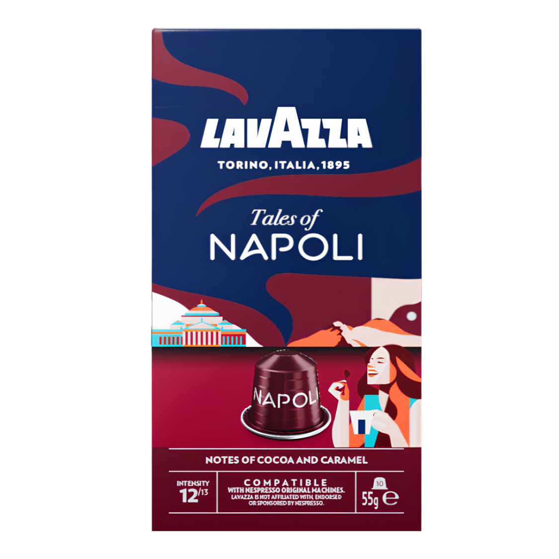 Lavazza - Cápsulas de Café Tales of Napoli - 10 Cápsulas: imagen 1